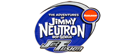 Jimmy Neutron Jet Fusion title screen for Playstation 2